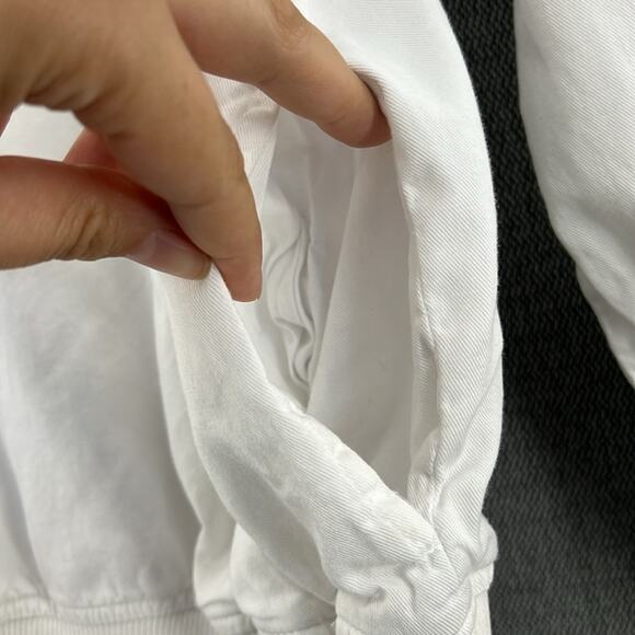 Vintage Crazy Shirtz Maui Hawaiian White Long Sleeve Pockets Shirt S Made In USA - Picture 11 of 15